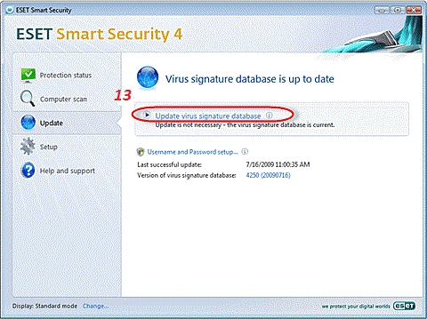 eset endpoint security username password