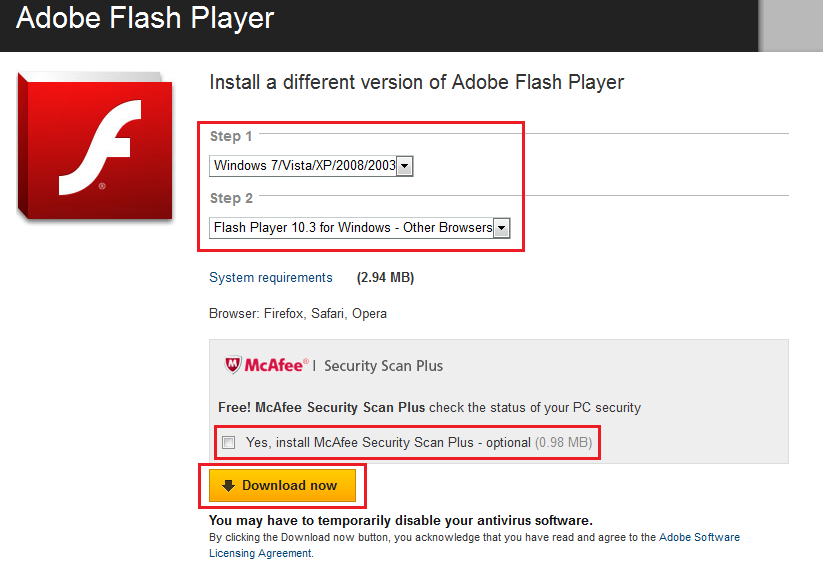 download and install adobe flash player latest version